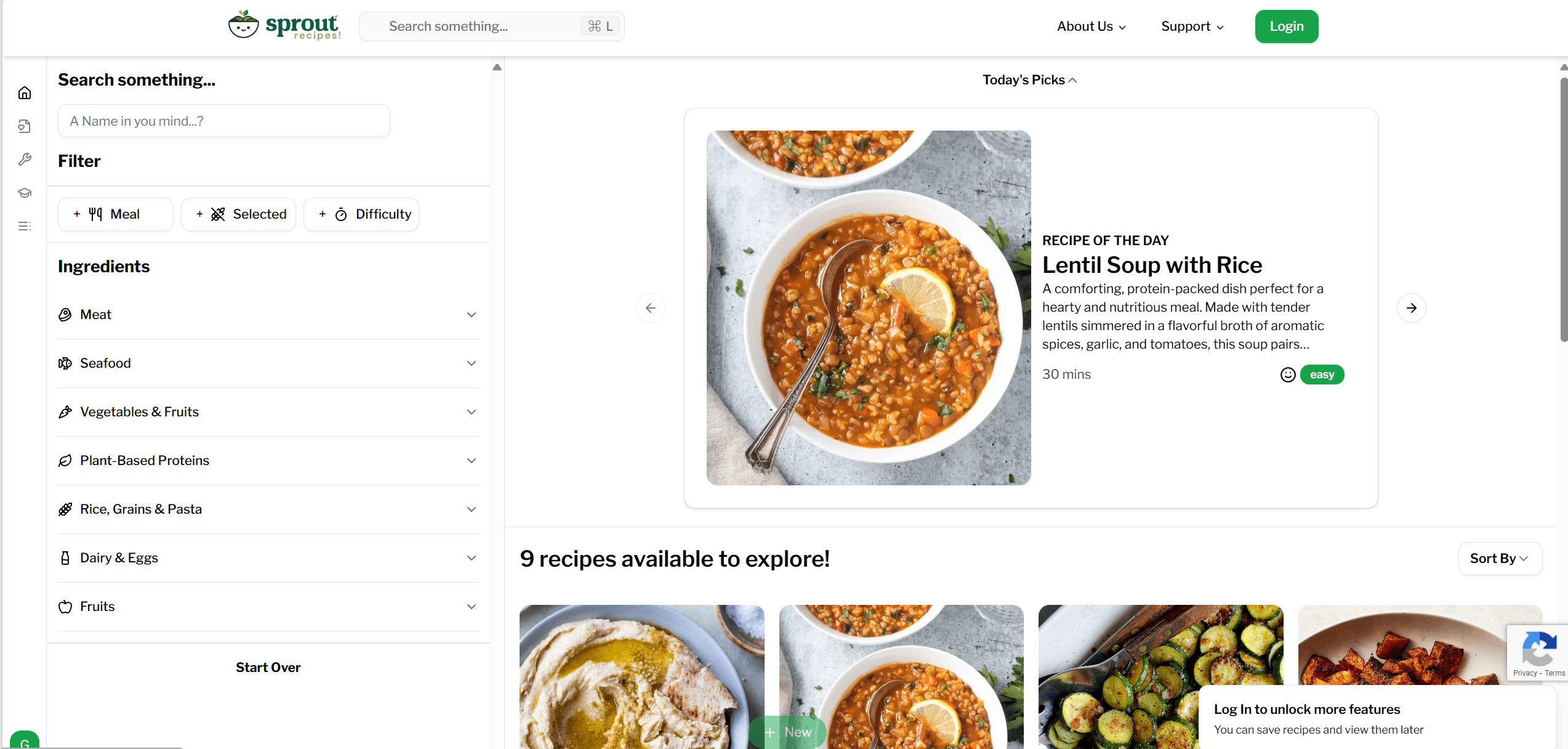 Preview for Sprout Recipe